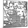 Early Map of Massachusetts Bay, USA-null-Mounted Giclee Print