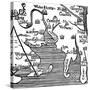 Early Map of Massachusetts Bay, USA-null-Stretched Canvas