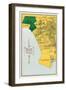 Early Map of Santa Monica, California-null-Framed Art Print