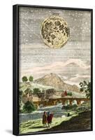 Early Map of the Moon, 1635-Detlev Van Ravenswaay-Framed Photographic Print