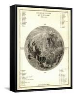 Early Map of the Moon, 1772-Detlev Van Ravenswaay-Framed Stretched Canvas