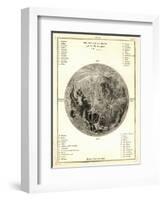 Early Map of the Moon, 1772-Detlev Van Ravenswaay-Framed Premium Photographic Print