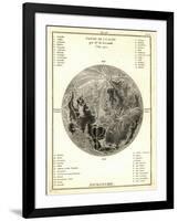 Early Map of the Moon, 1772-Detlev Van Ravenswaay-Framed Premium Photographic Print