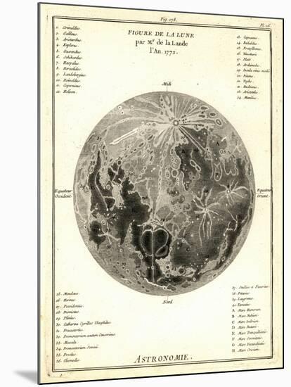 Early Map of the Moon, 1772-Detlev Van Ravenswaay-Mounted Photographic Print