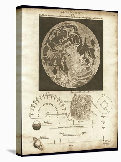 Early Map of the Moon, 1810-Detlev Van Ravenswaay-Stretched Canvas