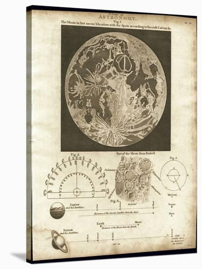 Early Map of the Moon, 1810-Detlev Van Ravenswaay-Stretched Canvas