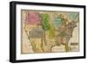 Early Map of the United States-null-Framed Giclee Print