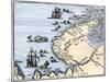 Early Map Showing Nova Zembla Off the Arctic Coast of Russia, Probably 1600-null-Mounted Giclee Print