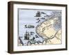 Early Map Showing Nova Zembla Off the Arctic Coast of Russia, Probably 1600-null-Framed Giclee Print