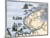 Early Map Showing Nova Zembla Off the Arctic Coast of Russia, Probably 1600-null-Mounted Giclee Print