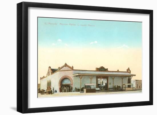 Early Market in Juarez, Mexico-null-Framed Art Print