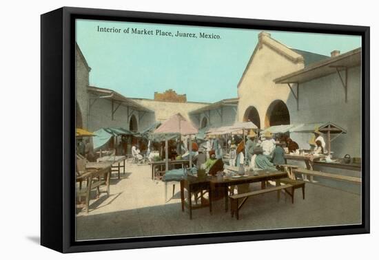 Early Market in Juarez, Mexico-null-Framed Stretched Canvas