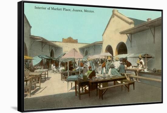 Early Market in Juarez, Mexico-null-Framed Stretched Canvas