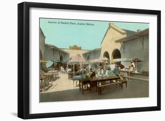 Early Market in Juarez, Mexico-null-Framed Art Print