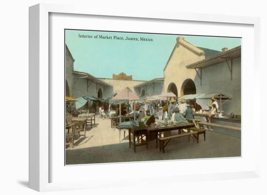 Early Market in Juarez, Mexico-null-Framed Art Print