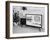 Early Model Radio Television in Home-null-Framed Photographic Print