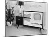 Early Model Radio Television in Home-null-Mounted Photographic Print