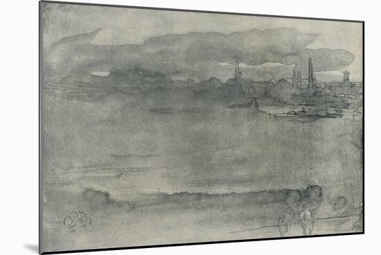 'Early Morning', 1878, (1904)-James Abbott McNeill Whistler-Mounted Giclee Print