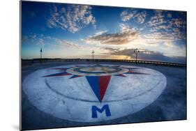 Early Morning Along Atlantic Ocean and the Key West Pier-Terry Eggers-Mounted Photographic Print