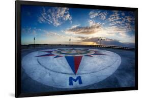 Early Morning Along Atlantic Ocean and the Key West Pier-Terry Eggers-Framed Photographic Print