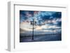 Early Morning Along Atlantic Ocean and the Key West Pier-Terry Eggers-Framed Photographic Print