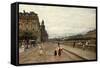 Early Morning Along the Seine-Marie Francois Firmin-Girard-Framed Stretched Canvas