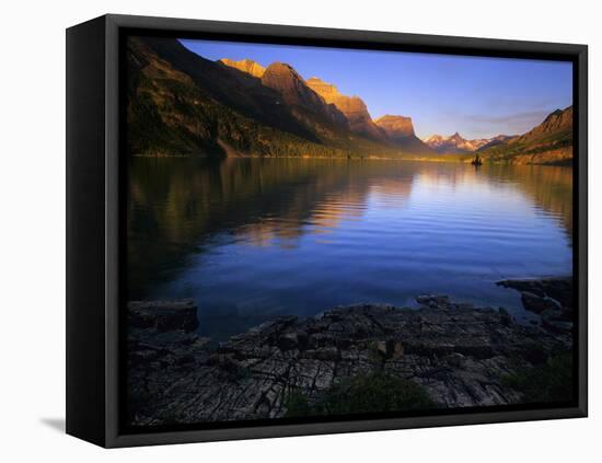 Early Morning at St Mary Lake in Glacier National Park, Montana, USA-Jerry Ginsberg-Framed Stretched Canvas