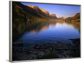 Early Morning at St Mary Lake in Glacier National Park, Montana, USA-Jerry Ginsberg-Framed Photographic Print