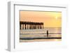 Early Morning at the Pier in Jacksonville Beach, Florida.-RobWilson-Framed Photographic Print