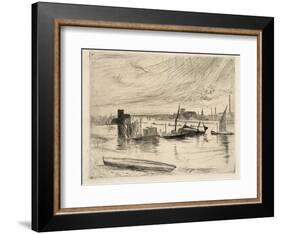 Early Morning, Battersea, 1861-James Abbott McNeill Whistler-Framed Giclee Print