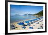 Early Morning Beach, Lerici, Liguria, Italy, Europe-Peter Groenendijk-Framed Photographic Print