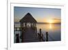 Early Morning, Dock, Rancho Encantado Eco-Resort and Spa, Bacalar, Quintana Roo, Mexico-Richard Maschmeyer-Framed Photographic Print