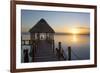 Early Morning, Dock, Rancho Encantado Eco-Resort and Spa, Bacalar, Quintana Roo, Mexico-Richard Maschmeyer-Framed Photographic Print