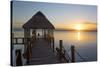 Early Morning, Dock, Rancho Encantado Eco-Resort and Spa, Bacalar, Quintana Roo, Mexico-Richard Maschmeyer-Stretched Canvas