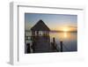 Early Morning, Dock, Rancho Encantado Eco-Resort and Spa, Bacalar, Quintana Roo, Mexico-Richard Maschmeyer-Framed Photographic Print