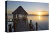 Early Morning, Dock, Rancho Encantado Eco-Resort and Spa, Bacalar, Quintana Roo, Mexico-Richard Maschmeyer-Stretched Canvas