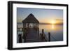 Early Morning, Dock, Rancho Encantado Eco-Resort and Spa, Bacalar, Quintana Roo, Mexico-Richard Maschmeyer-Framed Photographic Print