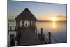 Early Morning, Dock, Rancho Encantado Eco-Resort and Spa, Bacalar, Quintana Roo, Mexico-Richard Maschmeyer-Mounted Photographic Print