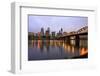 Early Morning down Town Portland and Willamette River, Portland Oregon.-Craig Tuttle-Framed Photographic Print