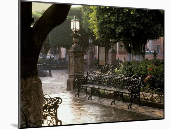 Early Morning, El Jardin, San Miguel de Allende, Mexico-Inger Hogstrom-Mounted Premium Photographic Print