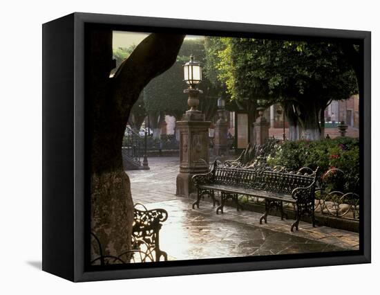 Early Morning, El Jardin, San Miguel de Allende, Mexico-Inger Hogstrom-Framed Stretched Canvas