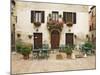 Early Morning Exterior of a Restaurant, Pienza, Italy-Dennis Flaherty-Mounted Photographic Print