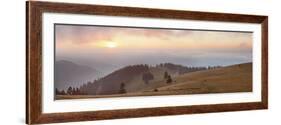 Early Morning Fog and Sunrise, Belchen Mountain, Black Forest, Baden Wurttemberg, Germany, Europe-Markus Lange-Framed Photographic Print