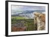 Early Morning Fog around Curbar Village, from Curbar Edge, Peak District National Park-Eleanor Scriven-Framed Photographic Print