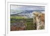 Early Morning Fog around Curbar Village, from Curbar Edge, Peak District National Park-Eleanor Scriven-Framed Photographic Print