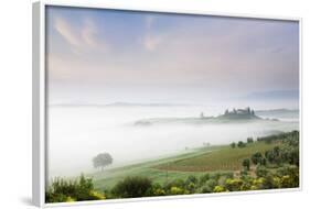 Early Morning Fog at the Farmhouse Belvedere-Markus Lange-Framed Photographic Print