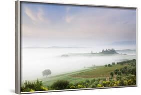 Early Morning Fog at the Farmhouse Belvedere-Markus Lange-Framed Photographic Print