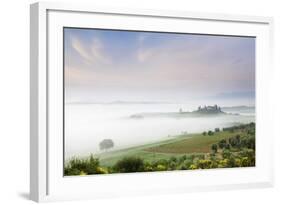 Early Morning Fog at the Farmhouse Belvedere-Markus Lange-Framed Photographic Print