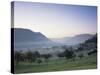 Early Morning Fog, Filstal Valley, Swabian Alb, Baden Wurttemberg, Germany, Europe-Markus Lange-Stretched Canvas