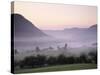 Early Morning Fog, Filstal Valley, Swabian Alb, Baden Wurttemberg, Germany, Europe-Markus Lange-Stretched Canvas